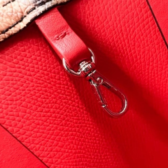 Christian Louboutin Mini CabataTiger Red Leather Studded Crossbody Bag - Picture 15 of 15